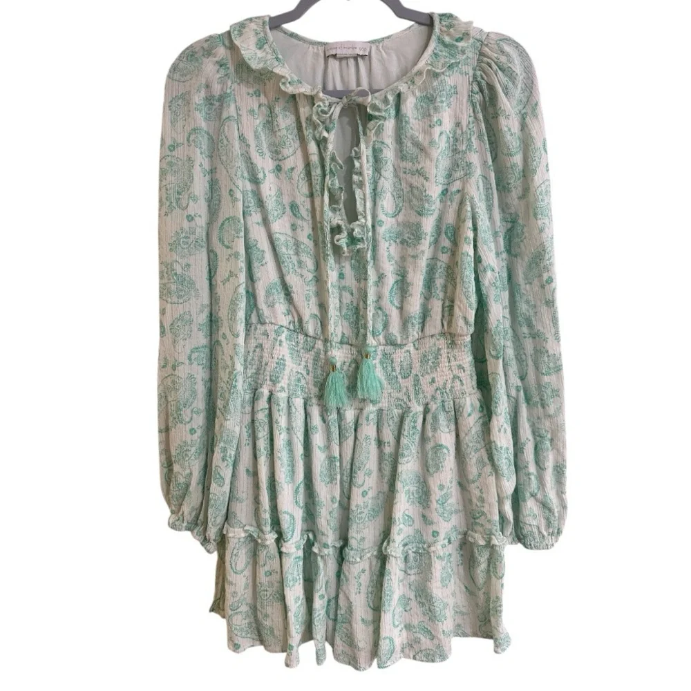 House of Harlow 1960 Mint Green Long Sleeve Dress - Picture 2 of 16